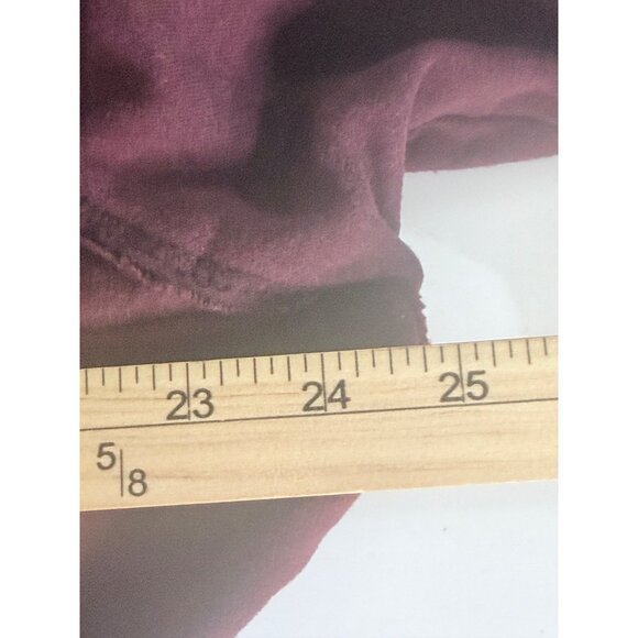 Y2K Aeropostale Zip-Up Hoodie Jacket S/P Maroon Fleece Spellout Logo Goth Skater - Picture 9 of 12